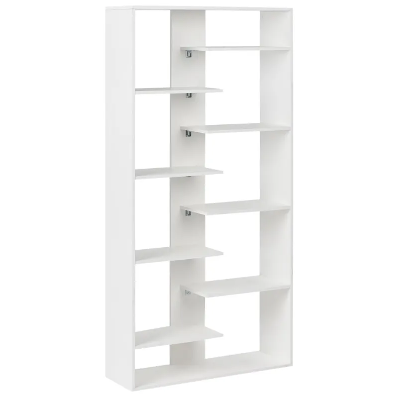 Bestseller Regał na książki 8 półek FONTAS 180 cm Biały -