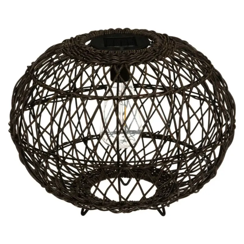 Lampion solarny z plecionym kloszem, Ø 31 cm - Szybka dostawa