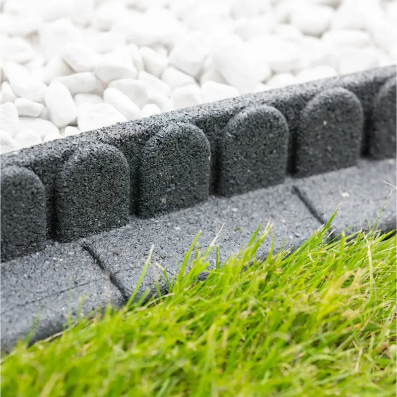 Obrzeże trawnikowe ogrodowe 28,8 m zestaw 24 szt 120x7x8 cm Mowing Edge z zestawem montażowym 24x4 szpilki kolor szary - Wysoka jakość