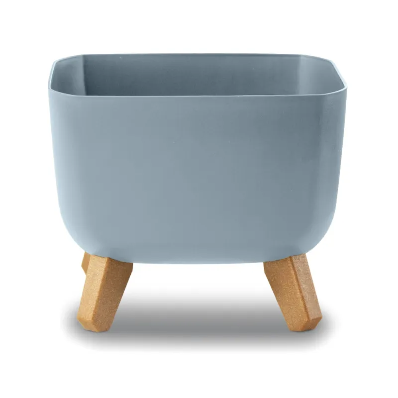 Doniczka Donica Ogrodowa 39 Cm Na Nóżkach Dekoracyjna Szara - Oferta limitowana