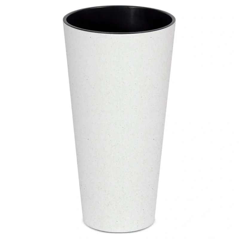 Donica Doniczka Ogrodowa 20 Cm Na Taras Do Ogrodu Domu Eco Wood Biała - Okazja