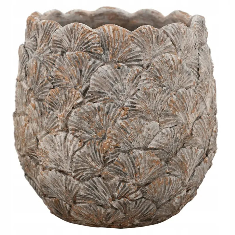 Promocja OSŁONKA NA DONICZKĘ NA BALKON TARAS KWIATY BONSAI SZARA DUŻA 19cm DONICZKA -