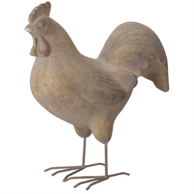 Łatwy zwrot Figurka ogrodowa kura, 40 cm -