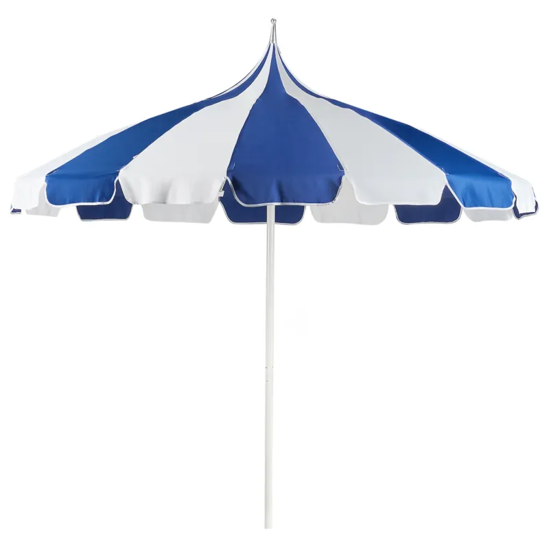 Parasol ogrodowy 245 cm MINOA Biały/ niebieski - Zniżka