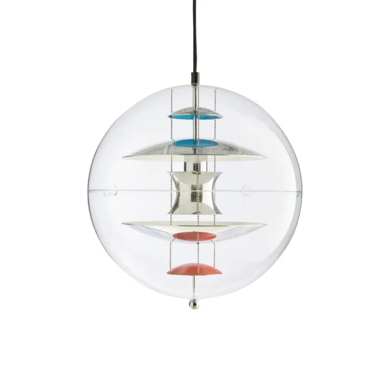 Darmowy zwrot Lampa wisząca VP Globe Chrome Ø40