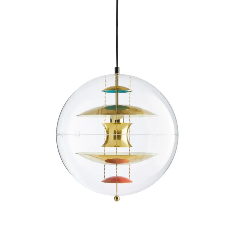 Nie przegap Lampa wisząca VP Globe Brass/Red/Blue