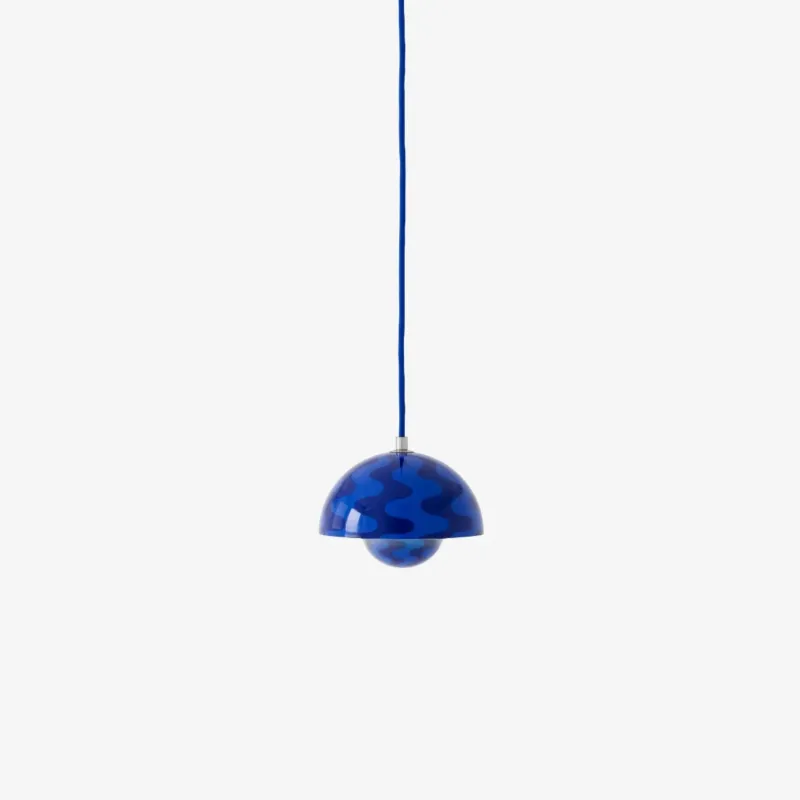 Szybka wysyłka Lampa wisząca Flowerpot VP10 Cobalt Blue & Twilight Blue Pattern &Tradition
