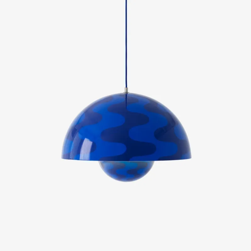 Ekspresowa dostawa Lampa wisząca Flowerpot VP2 Cobalt Blue & Twilight Blue Pattern &Tradition