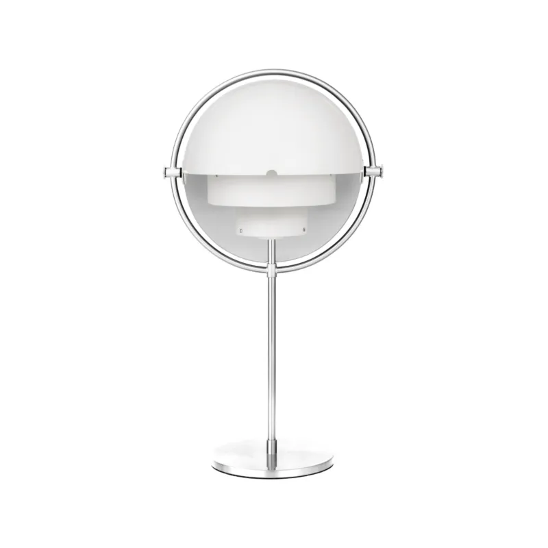 Premium Lampa stołowa Multi-Lite Chrome Base White Gubi
