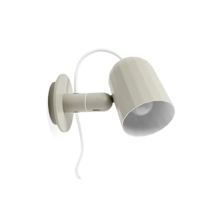Ekspresowa dostawa Lampa ścienna Noc z przewodem Off White HAY