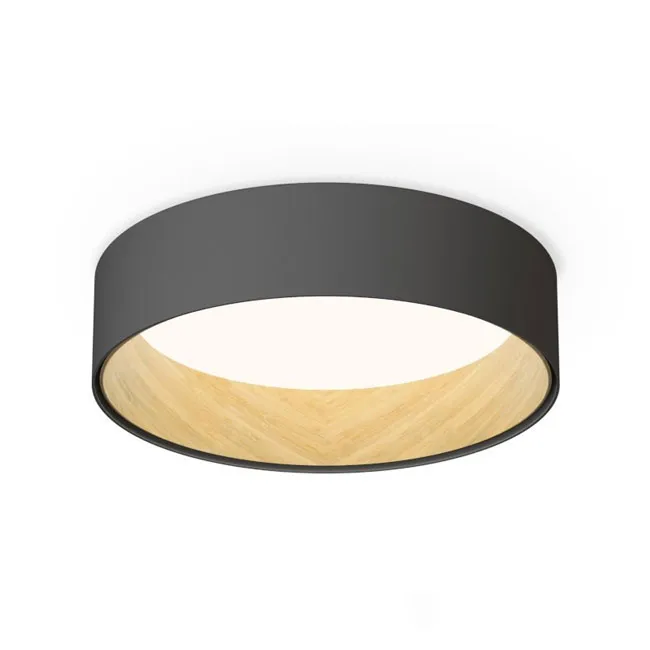 Plafon ścienny wnętrze drewno dębowe 1x25,8W led 2700K 18 grafit Wybór klientów