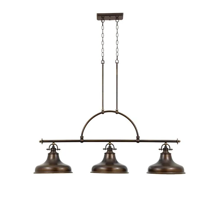 Bezpieczna płatność Lampa wisząca 3x100W E27 230V brąz palladiański