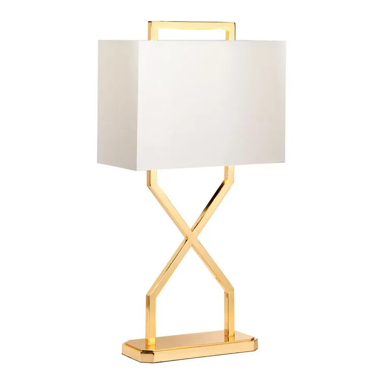 Lampa stołowa złota 60W E27 abażur kolor kość słoniowa Wybór klientów