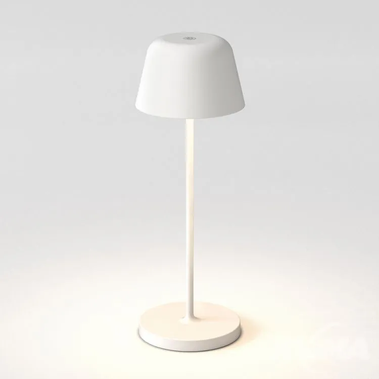 Lampa stołowa mobilna hermetyczna biała 2W LED 3000K 206 lm CRI 80 IP65 ściemnialna Rabat