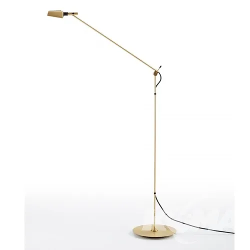 Lampa podłogowa satynowe złoto 6,6W led 2700K 90 cri Hit sprzedaży