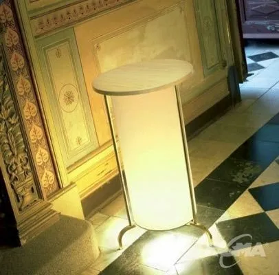 01 lampa stol 1x100W E27 chrome bialy Dostępne od ręki