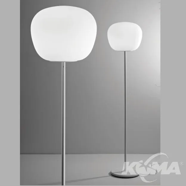 Ostatnia szansa Lampa podlogowa 22W E27 biała szkło dwuwarstwowe