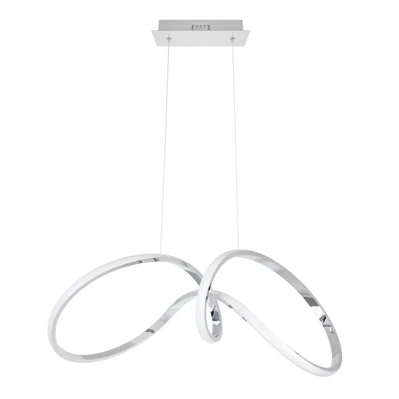 Popularny Lampa wisząca RO LU TE ML7952 Milagro 48W LED Metal + Tworzywo Sztuczne Chrom