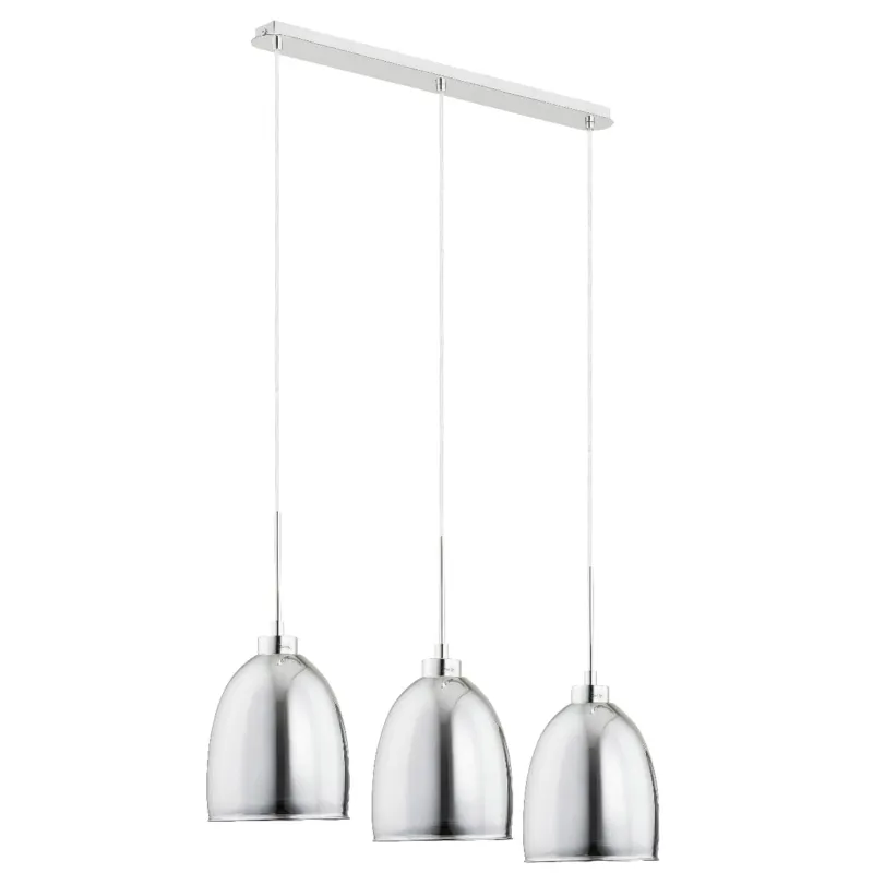 Lampa wisząca Ronda 60140 Alfa 3xE27 LED Metal/Szkło Chrom Łatwy zwrot