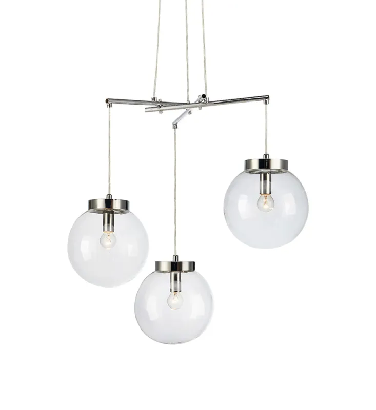 Kup online Lampa wisząca Sicily 107015 Markslojd 3xE14 40W Chrom Przezroczysty
