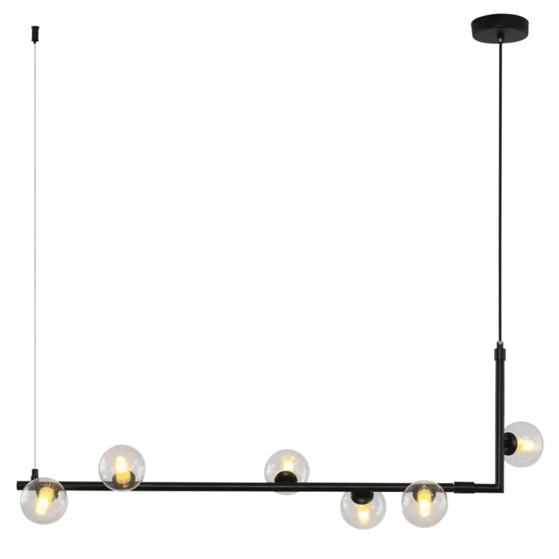 Bestseller Lampa wisząca Simply MP0096-6 Step into Design 6xG9 20W Żelazo Czarny Matowy