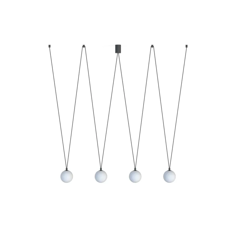 Lampa wisząca SLING 10354 Nowodvorski 4xG9 12W only LED Szkło Czarny Wybór klientów
