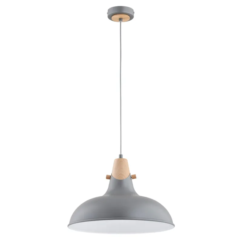 Lampa wisząca Solo 61269 Alfa 1xE27 LED Metal/Drewno Jasne Drewno Łatwy zwrot