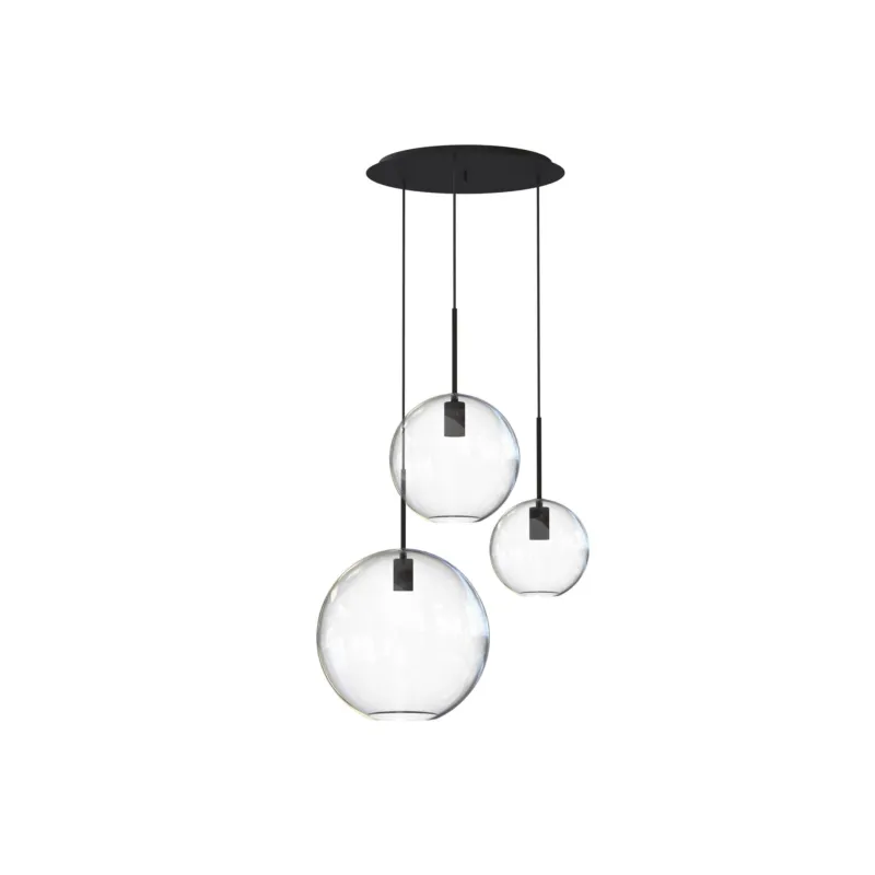 Szybka dostawa Lampa wisząca SPHERE 7788 Nowodvorski 3x25W E27 Szkło Transparentny
