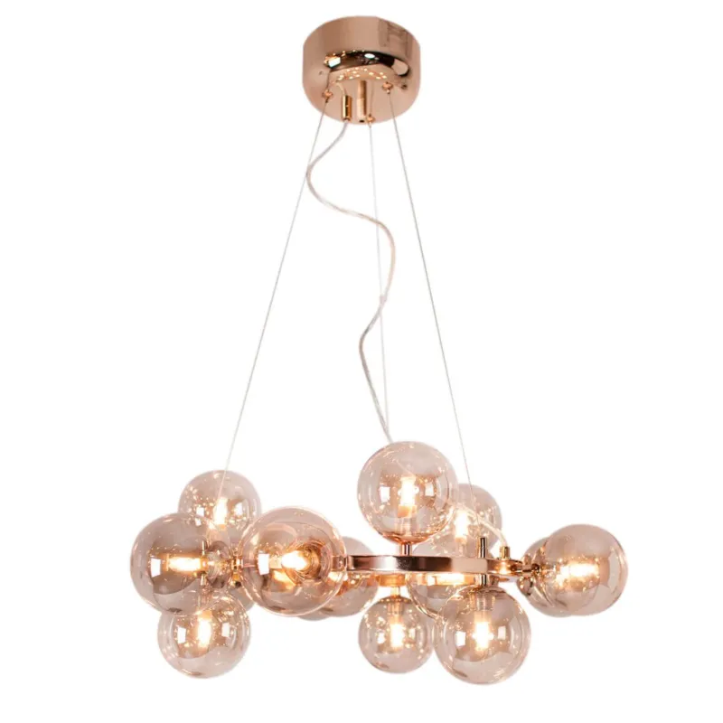 Kup teraz Lampa wisząca Splendor 4200970-5503 By Rydens 15xG9 20W Metal/Szkło Bursztynowy