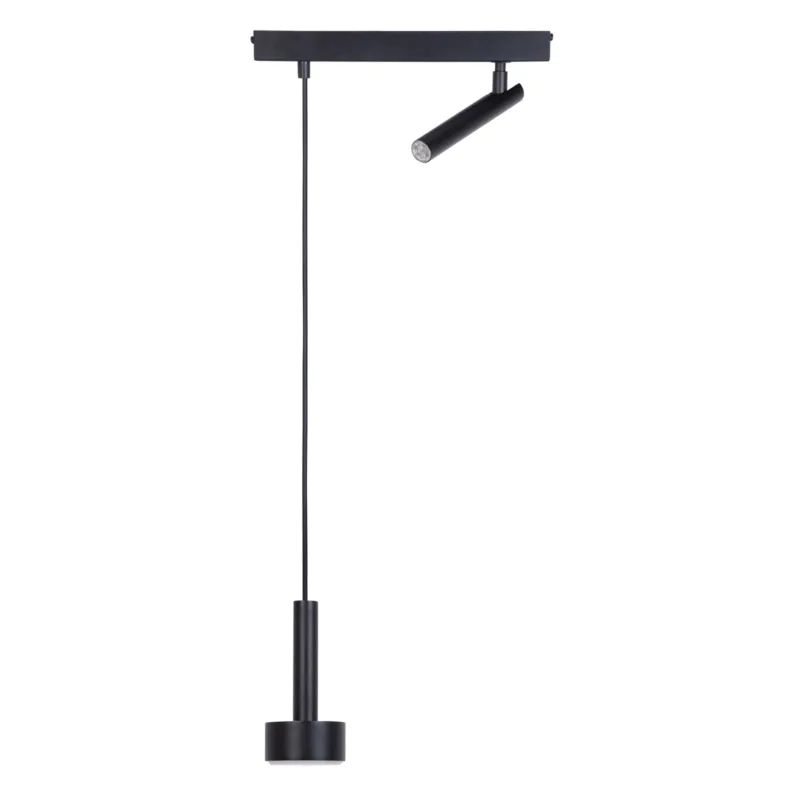 Lampa wisząca STAMP Sigma Lighting 1x GX53 MAX 12W LED, 1xG9 max 3W LED Stal lakierowana Czarny/Czarny Wyprzedaż