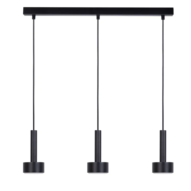 Lampa wisząca STAMP Sigma Lighting 3x GX53 MAX 12W LED Stal lakierowana Czarny/Czarny Nie przegap