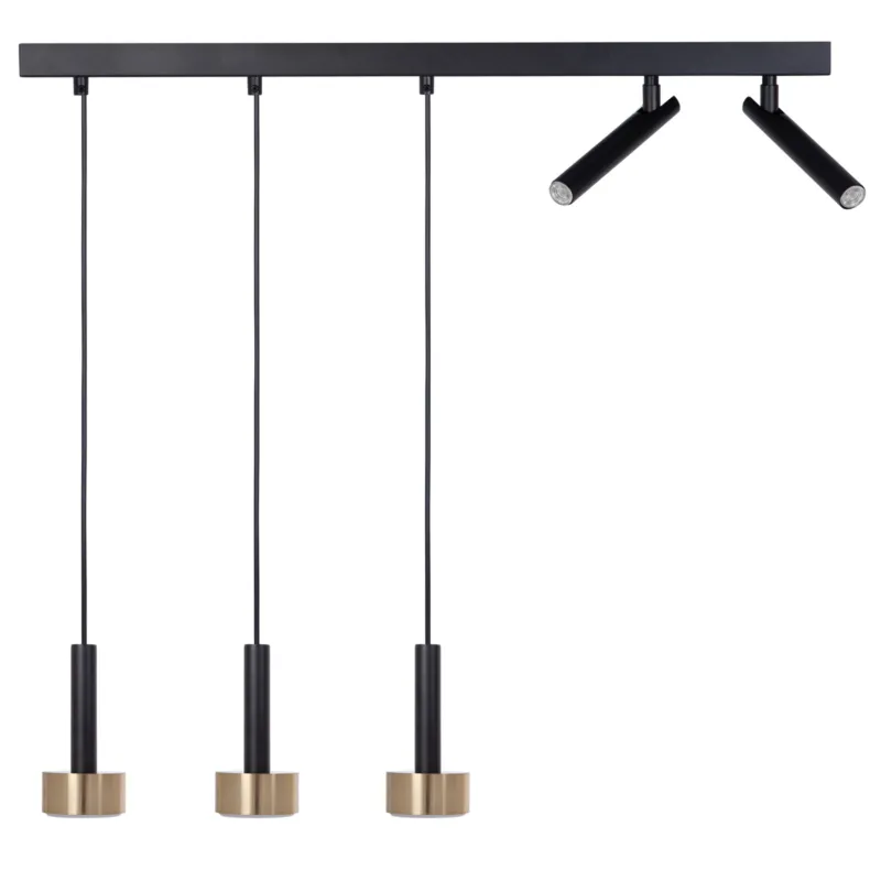 Lampa wisząca STAMP Sigma Lighting 3x GX53 MAX 12W LED, 2xG9 max 3W LED Stal lakierowana Czarny/Czarny,Złoty Bestseller