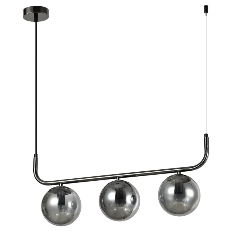 Kup online Lampa wisząca sufitowa Alisa LP-005/3L grafit Light Prestige E14 Metal/Szkło Grafitowy/Dymny
