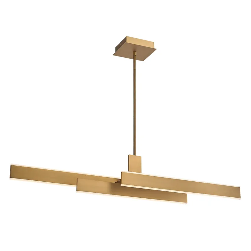Lampa wisząca sufitowa Cameno QN-CAMENO-LP-BG Eurofase 74W LED Aluminium/Stal/Akryl Złoty Dodaj do koszyka
