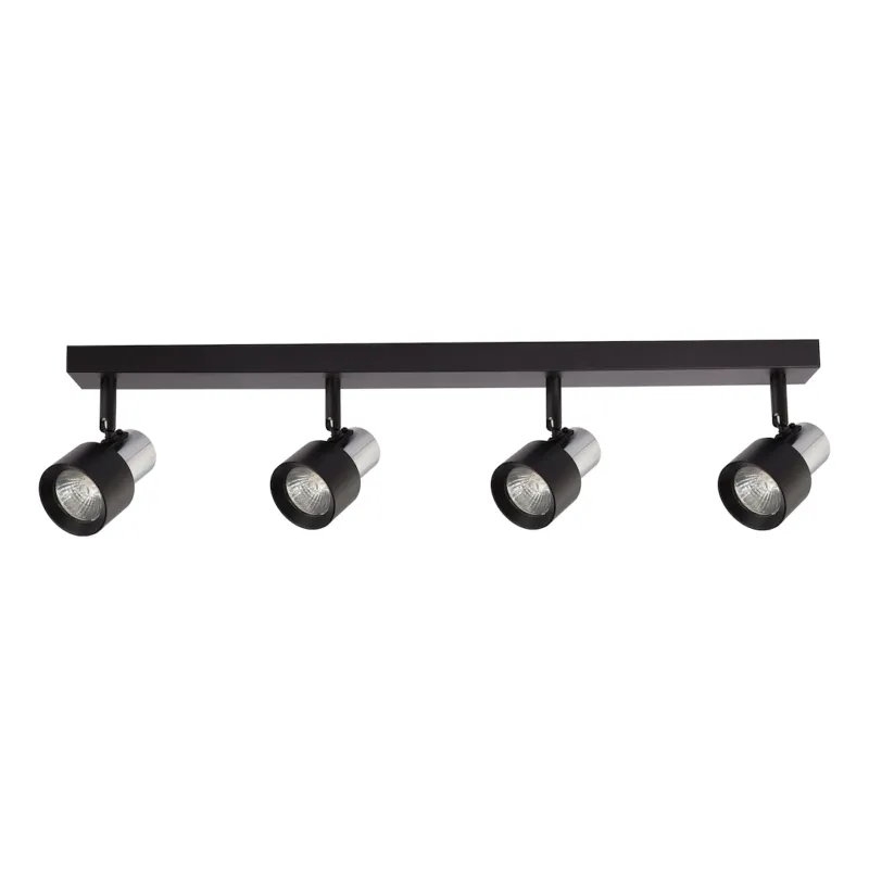 Lampa wisząca sufitowa CINO ML9951 Milagro 4xGU10 Aluminium Czarny / Chrom Szybka dostawa