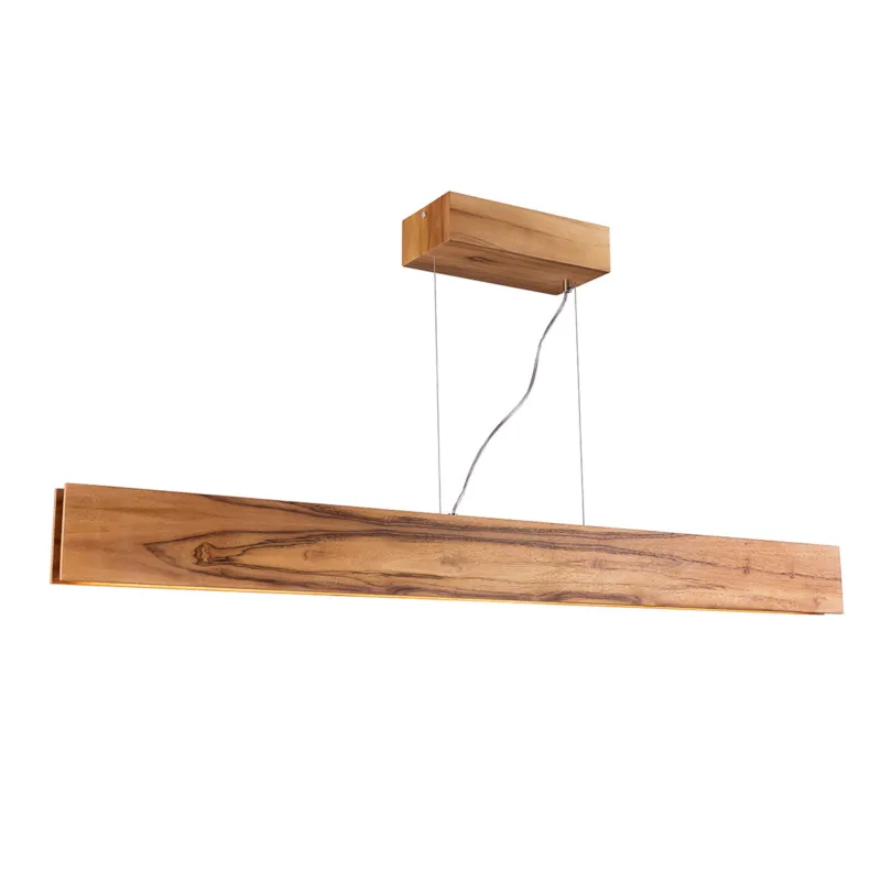 Lampa wisząca sufitowa Clean QN-CLEAN-LED-LP-127-TEAK Accord Lighting LED Naturalny fornir drewniany/Akryl Brązowy/Drewno Tylko do końca tygodnia
