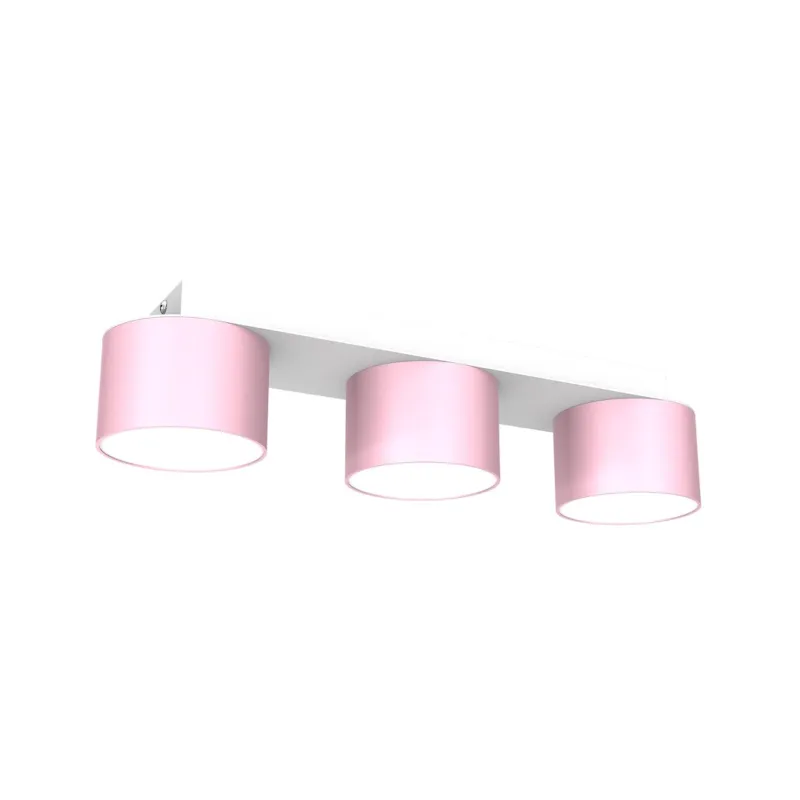 Lampa wisząca sufitowa DIXIE MLP7555 Milagro 3xGX53 Metal Różowy / Biały Hit sprzedaży