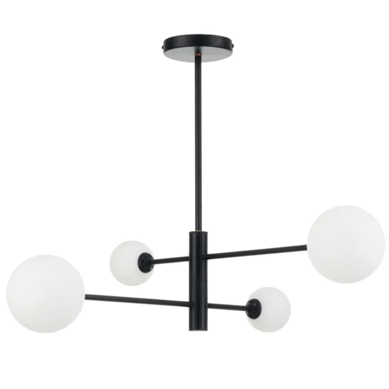 Lampa wisząca sufitowa Dorado LP-002/4P BK Light Prestige 4x G9 Metal Czarny Premium