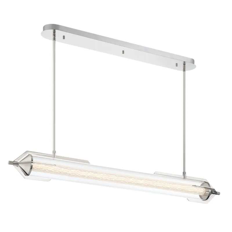 Lampa wisząca sufitowa Espada QN-ESPADA-LP-PC Eurofase LED 38W Aluminium/Szkło przezroczyste Srebrny/Przezroczysty Dostępne od ręki