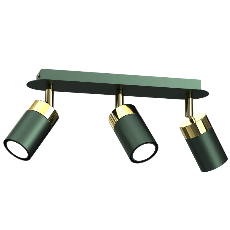 Bezpieczna płatność Lampa wisząca sufitowa JOKER MLP7719 Milagro 3xGU10 Metal Zielony / Złoty