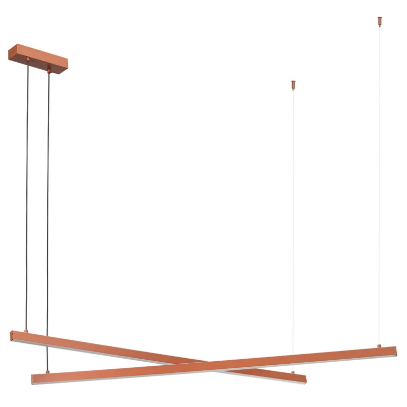 Popularny Lampa wisząca sufitowa Miami 8837 Argon 74W LED Stal Lakierowana Terakota