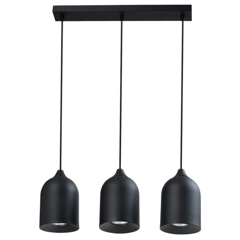 Lampa wisząca sufitowa Nilo LP-0110/3L BK Light Prestige 3x8W GU10 Metal Czarny Promocja