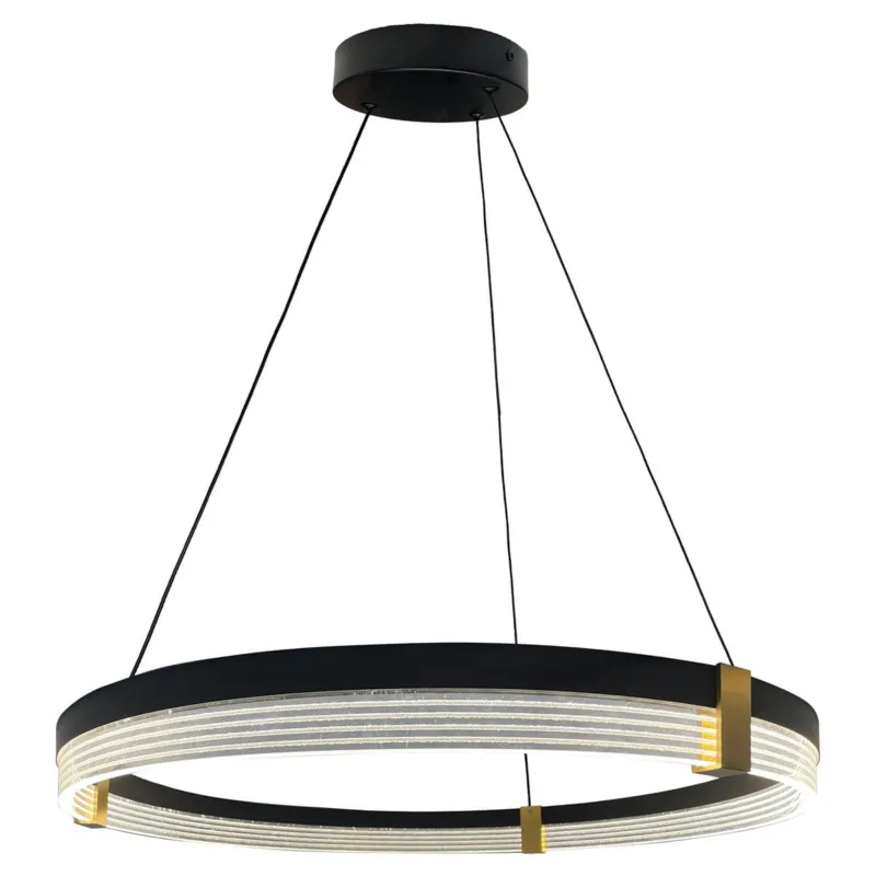 Dostępne od ręki Lampa wisząca sufitowa Plum LP-0407/1P M BK Triangle Light Prestige Czarny/Biały