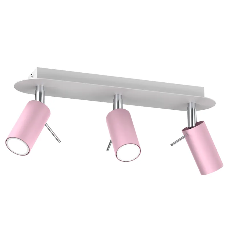Bestseller Lampa wisząca sufitowa PRESTON MLP7628 Milagro 3x mini GU10 Metal Różowy / Biały