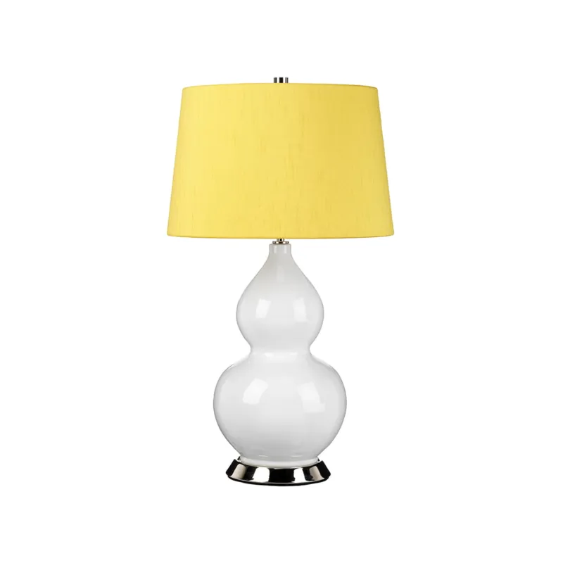 Tylko do końca tygodnia Lampa stołowa Isla ISLA-PN-TL-YELLOW Elstead Lighting 1x60 W E27 Polerowany nikiel