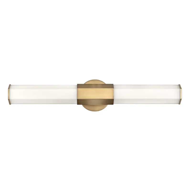 Lampa ścienna kinkiet Facet QN-FACET-LED2-HB-BATH Quintiesse 2xWbudowany LED 12W Stal, Trawione szkło opalowe Stary mosiądz Darmowy zwrot