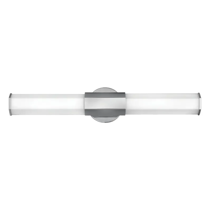 Lampa ścienna kinkiet Facet QN-FACET-LED2-PC-BATH Quintiesse 2xWbudowany LED 12W Stal, Trawione szkło opalowe Polerowany chrom Hit cenowy