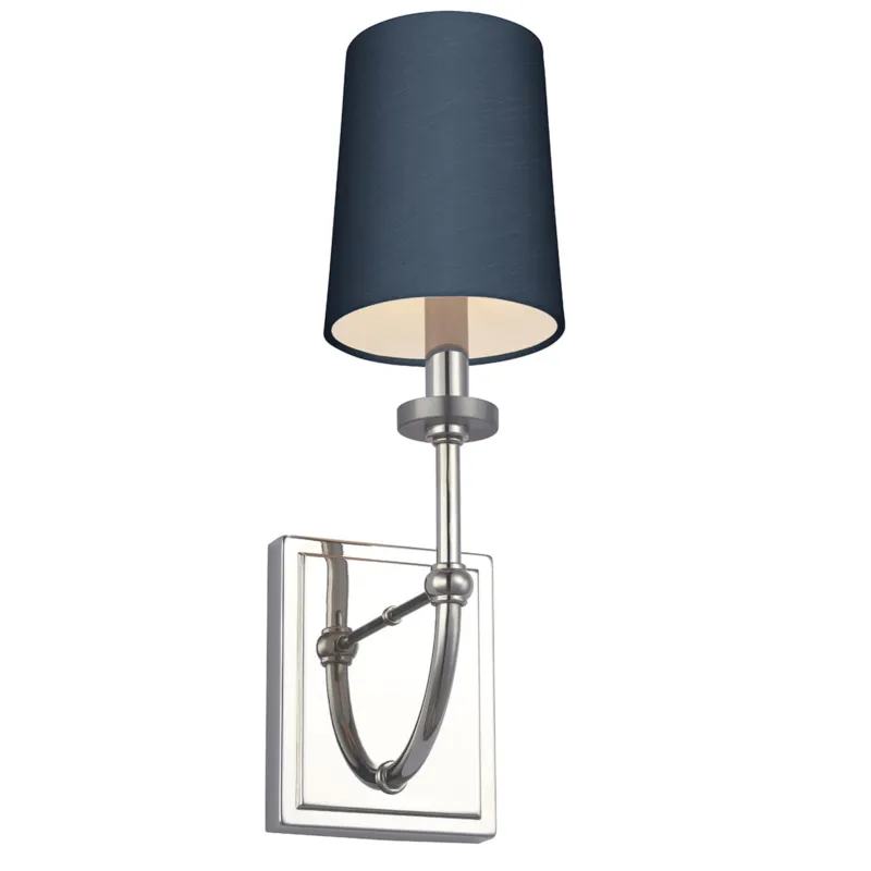 Lampa ścienna kinkiet Felixstowe QN-FELIXSTOWE1-B Quintiesse 1xG9 3W LED Stal, Sztuczny jedwab Polerowany chrom Hit sprzedaży