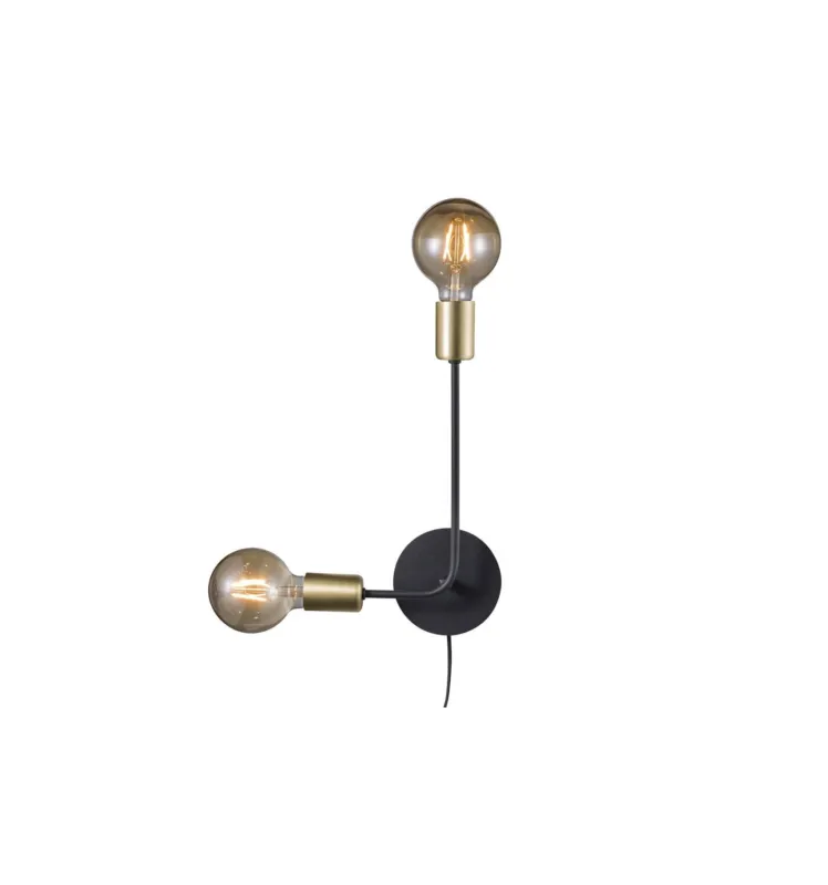 Lampa ścienna Kinkiet JOSEFINE 48941003 Nordlux E27 2X28W Metal Mat Czarny Wyprzedaż