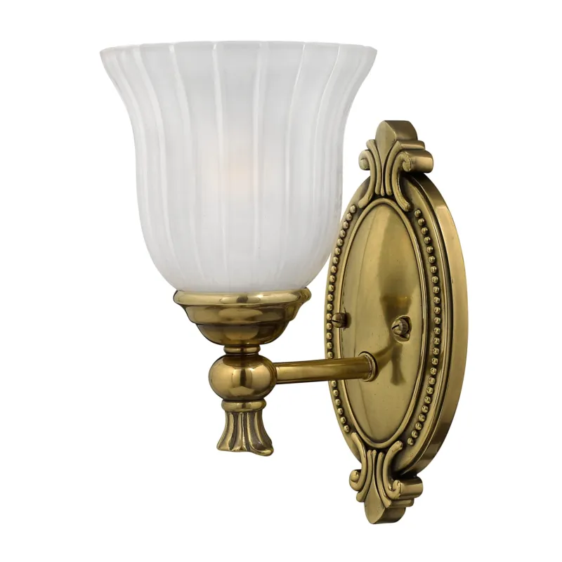 Lampa ścienna Francoise HK-FRANCOISE1-BATH Elstead Lighting 1x3W LED G9 Mosiądz Mosiądz Niska cena